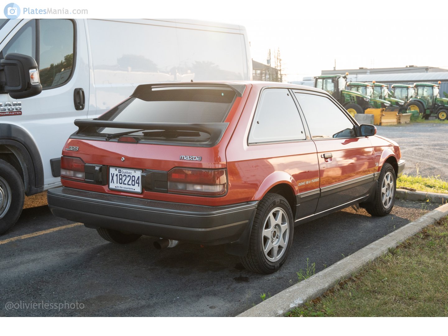 X182284, Mazda 323 3rd gen 3-door Hatch (BF), 1985–1991