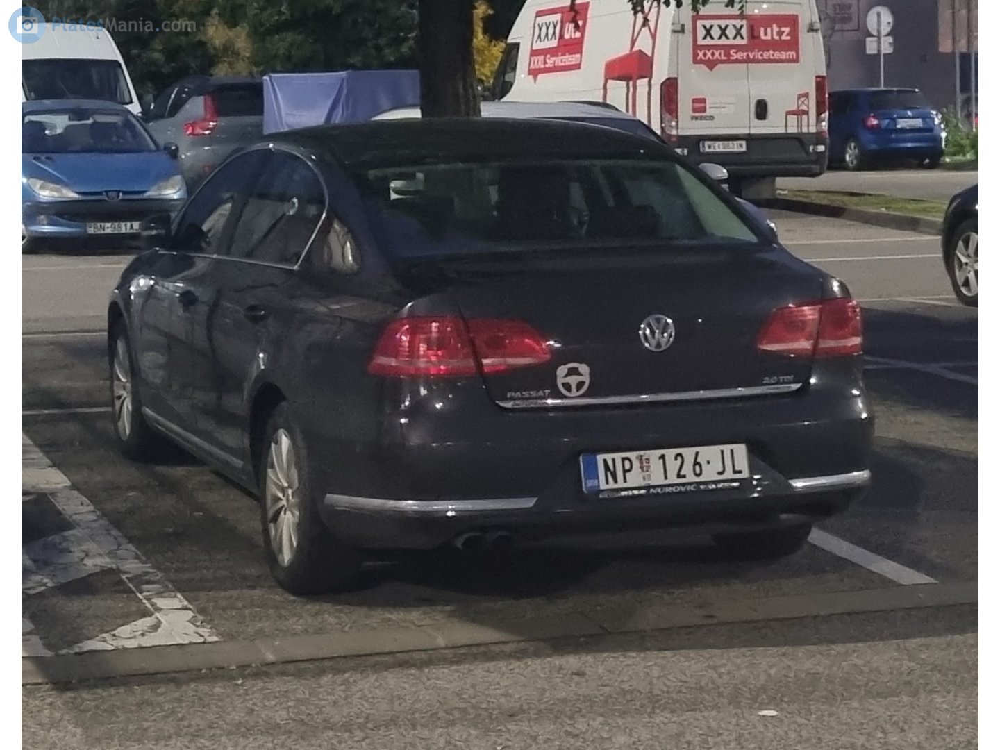 NP 126-JL, Volkswagen Passat 7th gen Sedan (B7; 3C; Global-market), 2010–2015