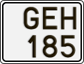 License plate of Sweden, Regular plates