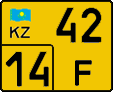 License plate Kazakhstan, Foreigners (2012)