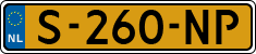 License plate of the Netherlands, Cars