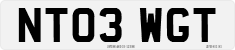 License plate of the United Kingdom, 2001 year system