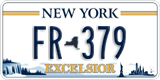 New York, County plate (AB-123)