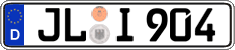 German license plate, Regular plates
