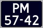 License plate of the Netherlands, Imported oldtimers (cars)