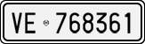 License plate of Italy, Cars (1927 year series)