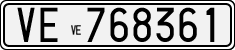 License plate of Italy, Cars (1927 year series)