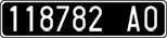 License plate of Italy, Cars (1927 year series)