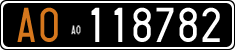 License plate of Italy, Cars (1927 year series)