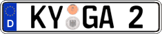 German license plate, Regular plates