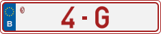 License plate of Belgium, Vanity Plates (2014)