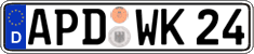 German license plate, Regular plates