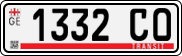 License plate of Georgia, Export transit plates