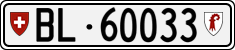 License plate of Switzerland, Cars