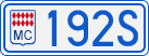 License plate of Monaco, Cars