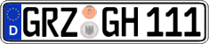 German license plate, Regular plates