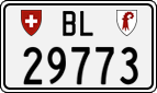 License plate of Switzerland, Cars