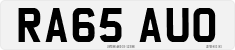 License plate of the United Kingdom, 2001 year system