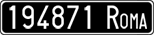 License plate of Italy, Cars (1927 year series)