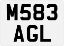 License plate of the United Kingdom, 1983 year system