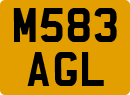 License plate of the United Kingdom, 1983 year system