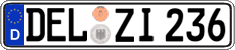 German license plate, Regular plates