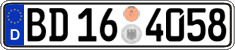 German license plate, Authorities and federal agencies