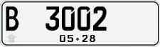 License plate of Indonesia, Regular plates