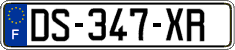 French license plate, SIV (ordinary)