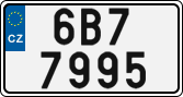 License plate of the Czech Republic, Cars (2001)