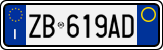 License plate of Italy, Cars (1994 year series)