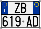 License plate of Italy, Cars (1994 year series)