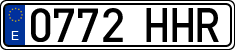 License plates of Spain, Ordinary (2000)