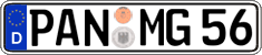 German license plate, Regular plates