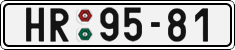 License plate of the Czech Republic, Cars (1960)