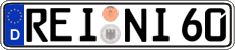 German license plate, Regular plates