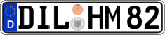 German license plate, Regular plates