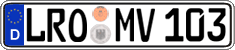 German license plate, Regular plates