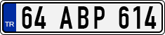 License plate of Turkey, Regular plates