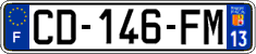 French license plate, SIV (ordinary)