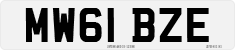 License plate of the United Kingdom, 2001 year system