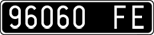 License plate of Italy, Cars (1927 year series)