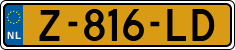 License plate of the Netherlands, Cars