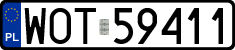 License plates of Poland, Regular car plates