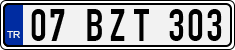 License plate of Turkey, Regular plates