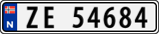 License plate of Norway, Cars
