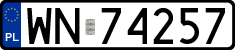License plates of Poland, Regular car plates