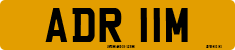 License plate of the United Kingdom, 1963 year system