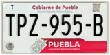 Puebla, Cars (AAA-000-A)