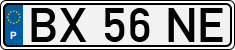 License plate of Portugal, Regular plates